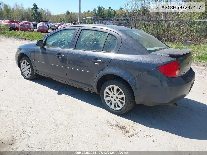 2009 Chevrolet Cobalt Ls VIN: 1G1AS58H697237417 Lot: 39383084