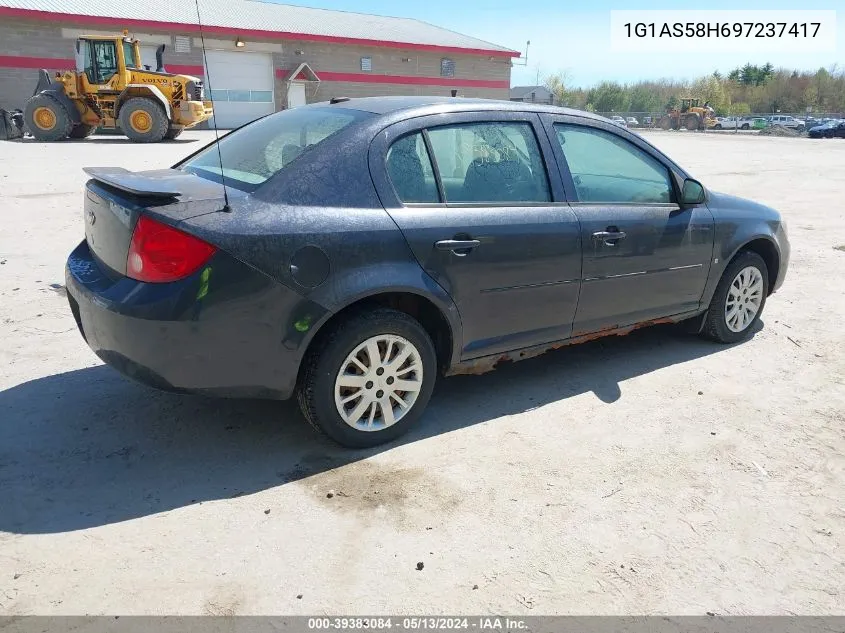 2009 Chevrolet Cobalt Ls VIN: 1G1AS58H697237417 Lot: 39383084