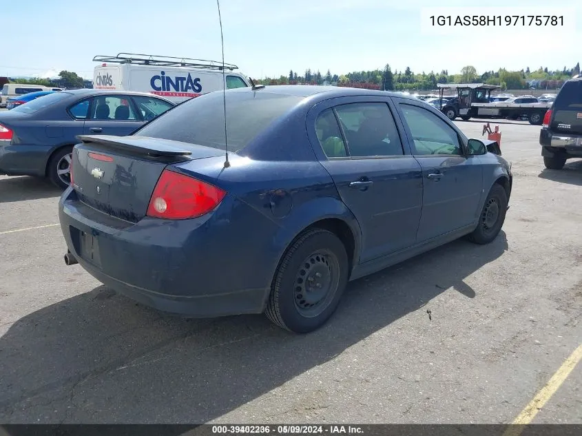 2009 Chevrolet Cobalt Ls VIN: 1G1AS58H197175781 Lot: 39402236