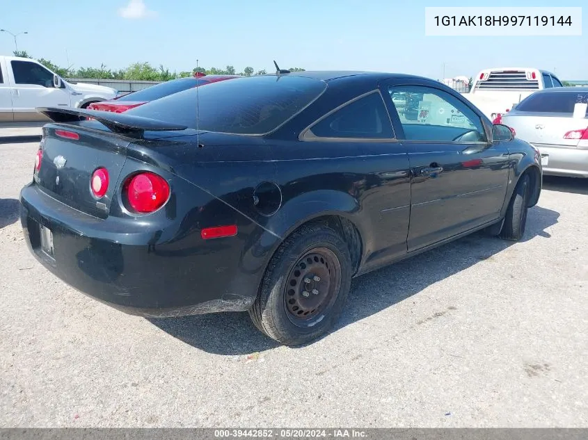 2009 Chevrolet Cobalt Ls VIN: 1G1AK18H997119144 Lot: 39442852