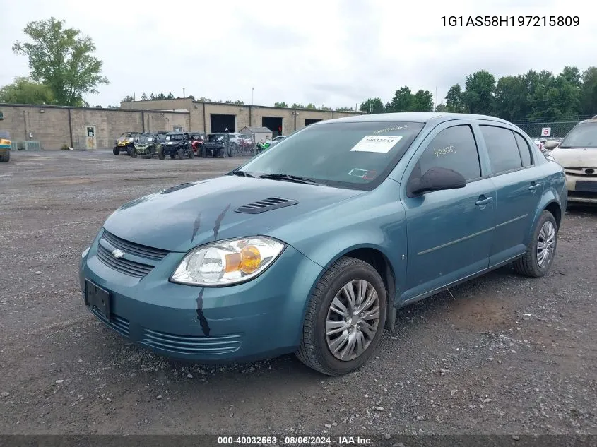 2009 Chevrolet Cobalt Ls VIN: 1G1AS58H197215809 Lot: 40423531