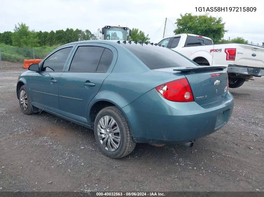 2009 Chevrolet Cobalt Ls VIN: 1G1AS58H197215809 Lot: 40423531