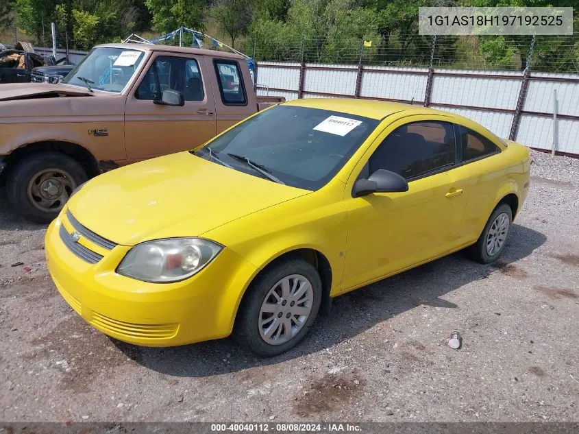 2009 Chevrolet Cobalt Ls VIN: 1G1AS18H197192525 Lot: 40040112