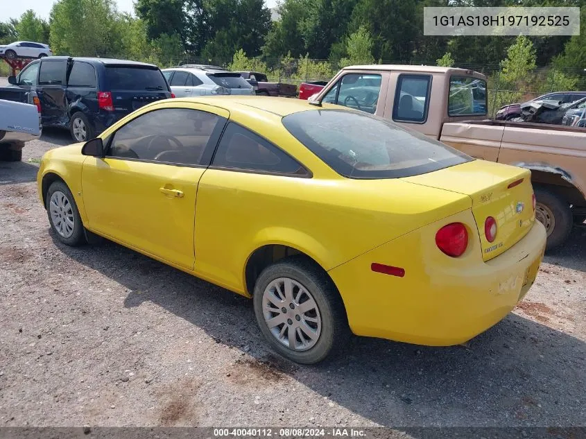 2009 Chevrolet Cobalt Ls VIN: 1G1AS18H197192525 Lot: 40040112