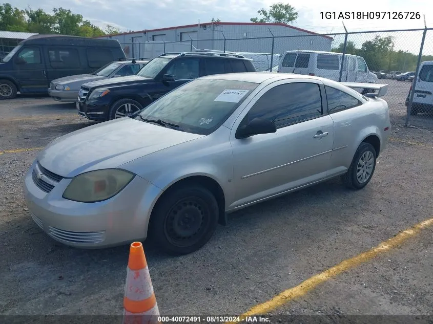 2009 Chevrolet Cobalt Ls VIN: 1G1AS18H097126726 Lot: 40072491