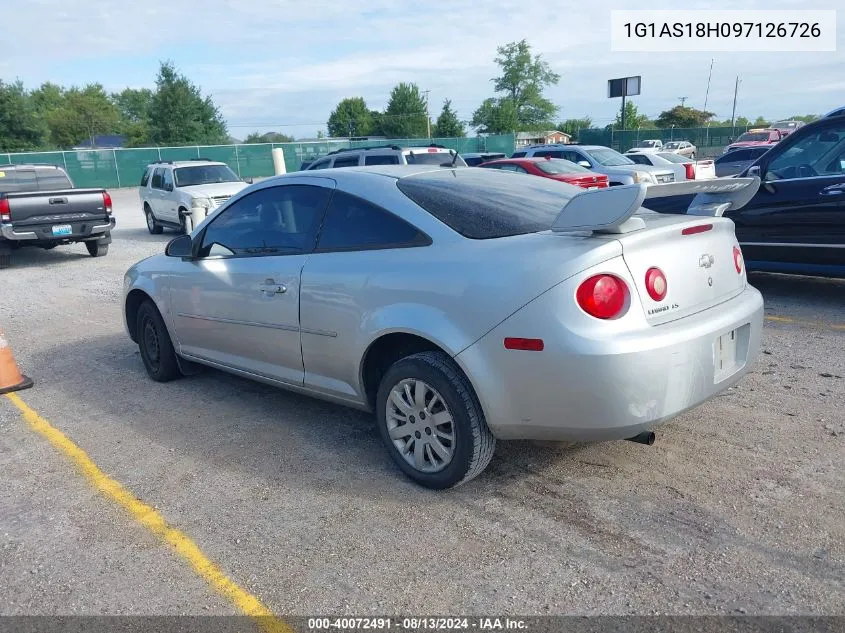 2009 Chevrolet Cobalt Ls VIN: 1G1AS18H097126726 Lot: 40072491