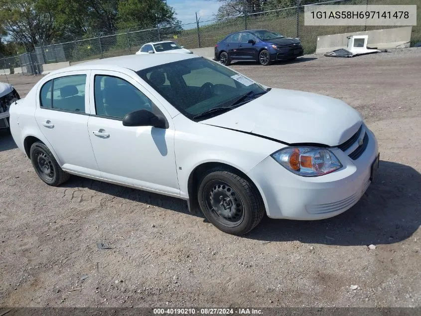 2009 Chevrolet Cobalt Ls VIN: 1G1AS58H697141478 Lot: 40190210