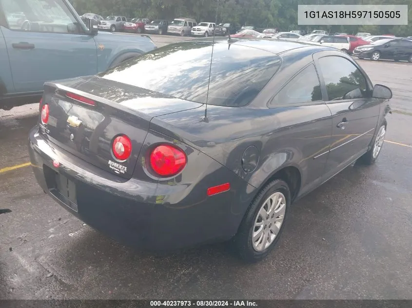 2009 Chevrolet Cobalt Ls VIN: 1G1AS18H597150505 Lot: 40237973