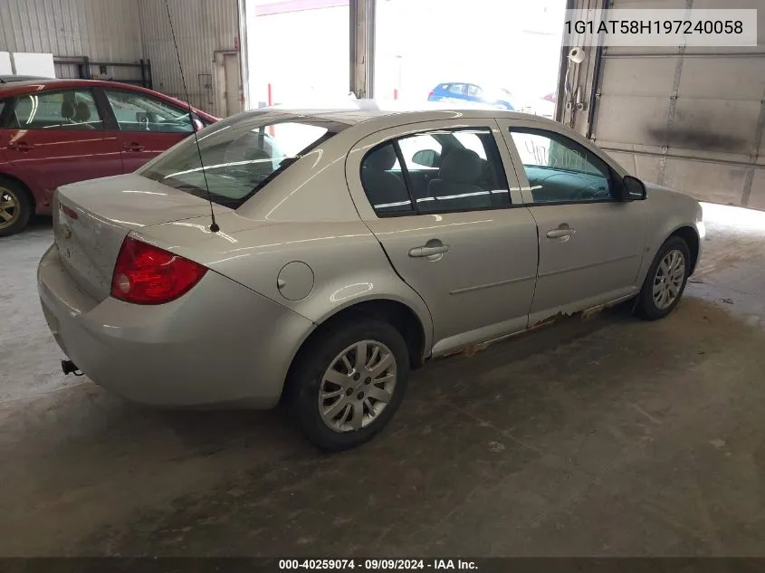 2009 Chevrolet Cobalt Lt VIN: 1G1AT58H197240058 Lot: 40259074