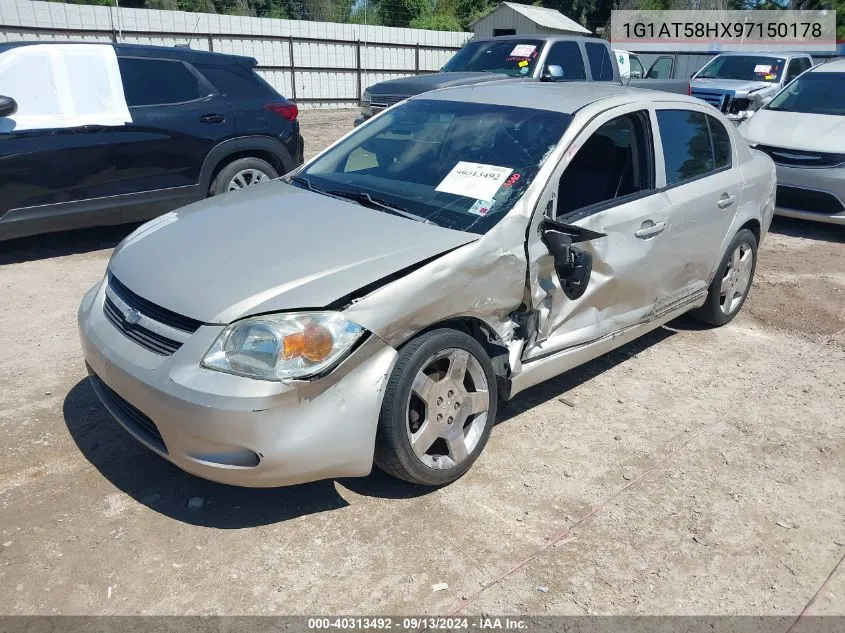 2009 Chevrolet Cobalt Lt VIN: 1G1AT58HX97150178 Lot: 40313492