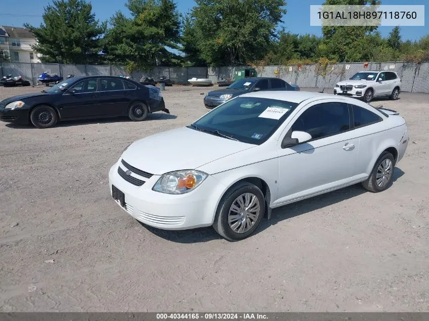 2009 Chevrolet Cobalt Lt VIN: 1G1AL18H897118760 Lot: 40344165