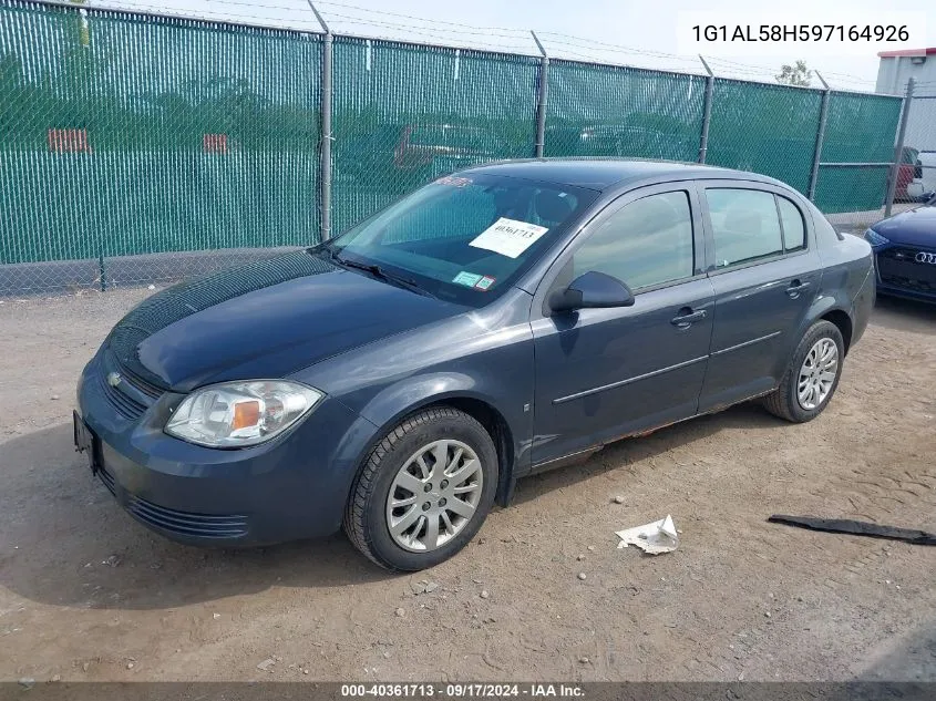 2009 Chevrolet Cobalt Lt VIN: 1G1AL58H597164926 Lot: 40361713