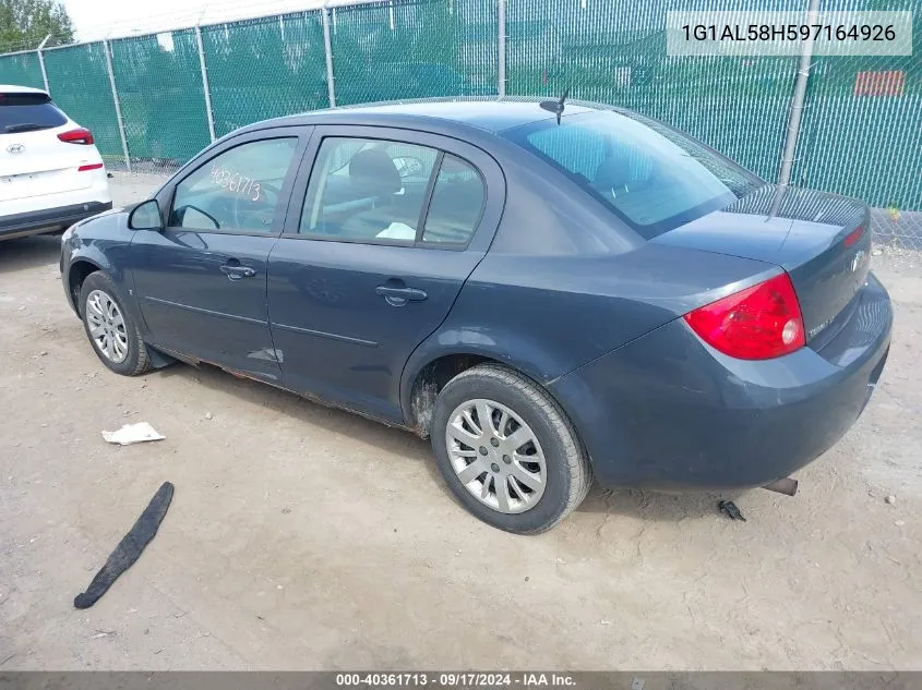 2009 Chevrolet Cobalt Lt VIN: 1G1AL58H597164926 Lot: 40361713