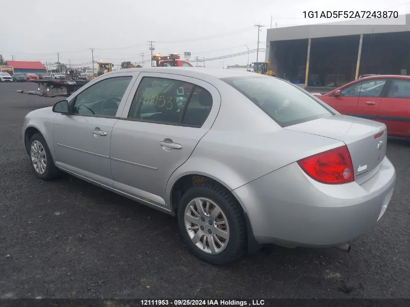 2010 Chevrolet Cobalt VIN: 1G1AD5F52A7243870 Lot: 12111953