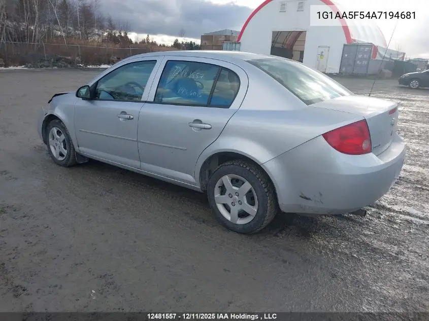 1G1AA5F54A7194681 2010 Chevrolet Cobalt Ls