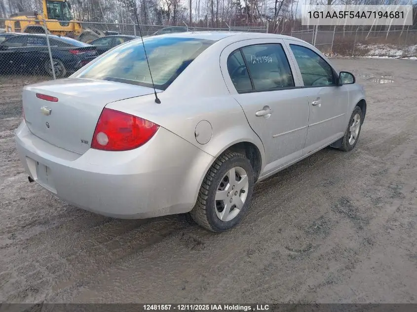 1G1AA5F54A7194681 2010 Chevrolet Cobalt Ls