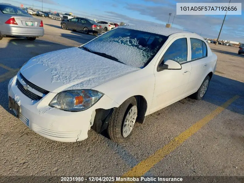1G1AD5F57A7192656 2010 Chevrolet Cobalt Lt