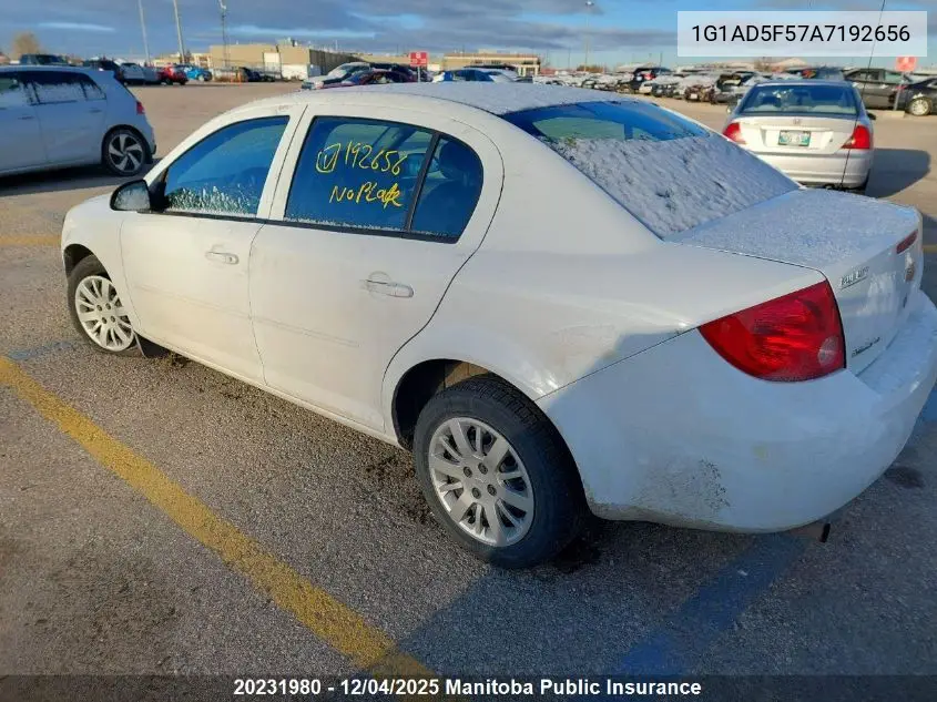 1G1AD5F57A7192656 2010 Chevrolet Cobalt Lt