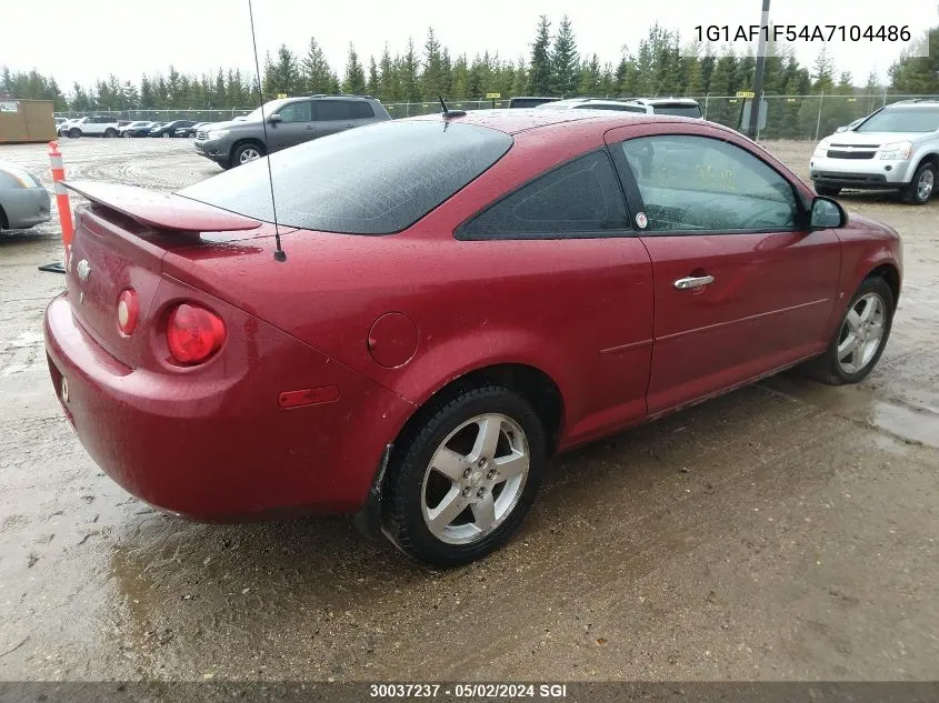 2010 Chevrolet Cobalt 2Lt VIN: 1G1AF1F54A7104486 Lot: 30037237