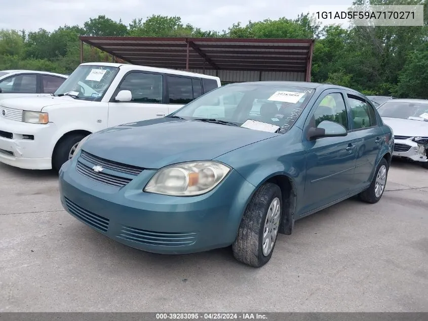 2010 Chevrolet Cobalt Lt VIN: 1G1AD5F59A7170271 Lot: 39283095