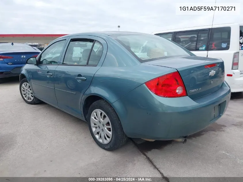 2010 Chevrolet Cobalt Lt VIN: 1G1AD5F59A7170271 Lot: 39283095