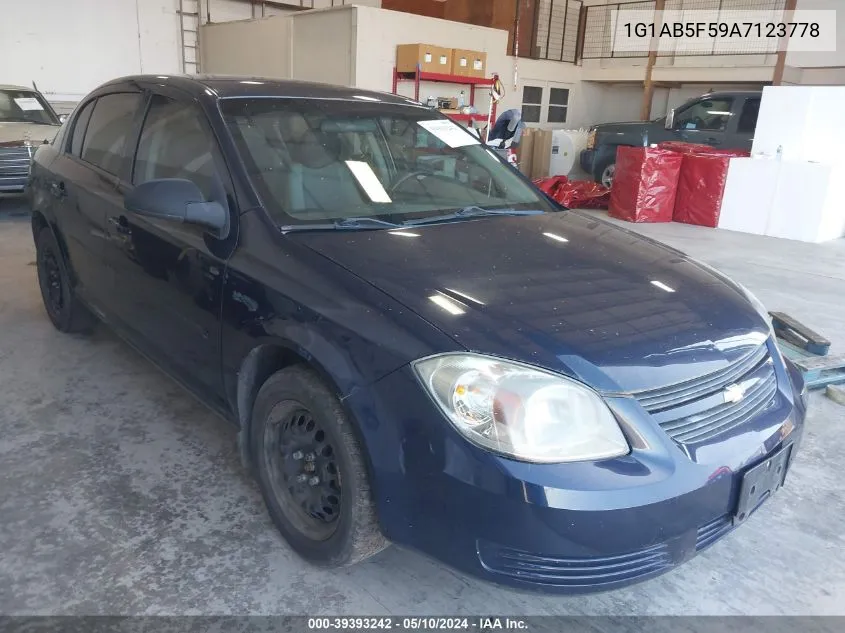 2010 Chevrolet Cobalt Ls VIN: 1G1AB5F59A7123778 Lot: 39393242