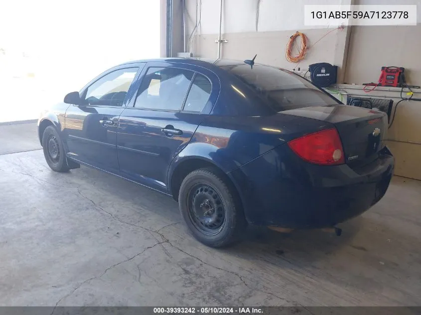 2010 Chevrolet Cobalt Ls VIN: 1G1AB5F59A7123778 Lot: 39393242