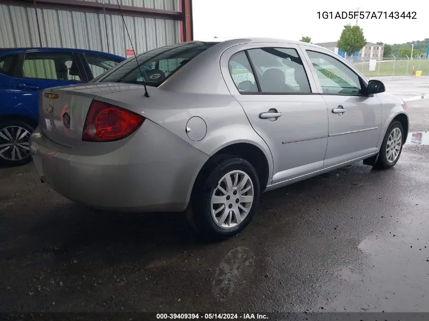 2010 Chevrolet Cobalt Lt VIN: 1G1AD5F57A7143442 Lot: 39409394