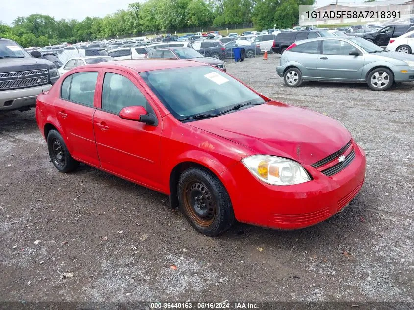 2010 Chevrolet Cobalt Lt VIN: 1G1AD5F58A7218391 Lot: 39440163