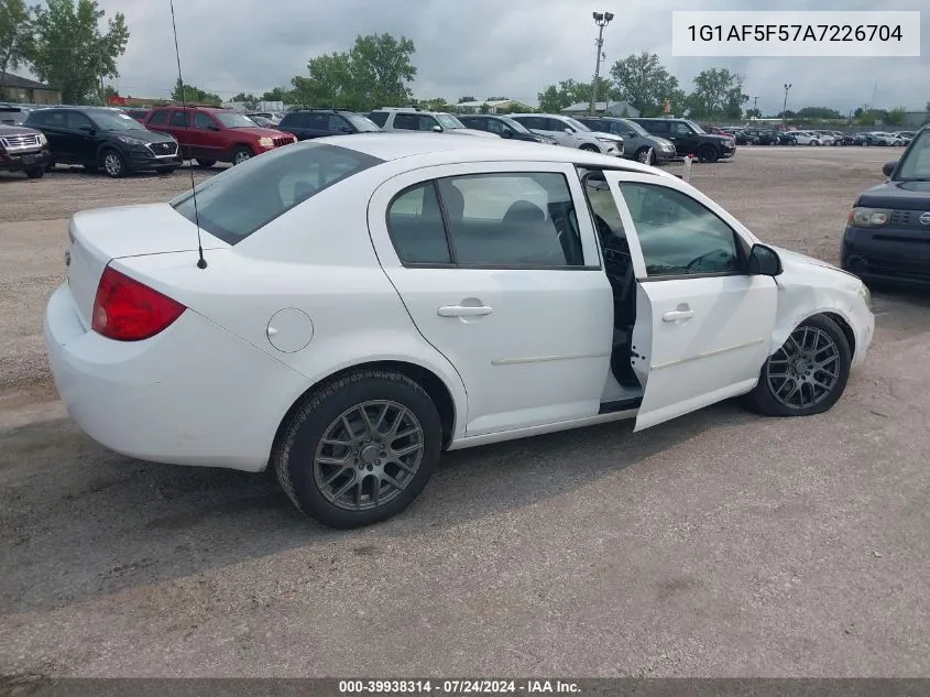 2010 Chevrolet Cobalt Lt VIN: 1G1AF5F57A7226704 Lot: 39938314