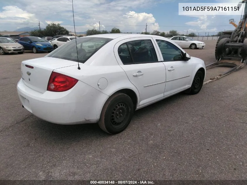 2010 Chevrolet Cobalt Lt VIN: 1G1AD5F59A7161151 Lot: 40034148