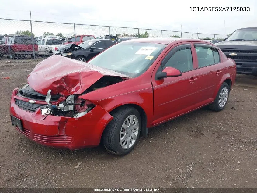 2010 Chevrolet Cobalt Lt VIN: 1G1AD5F5XA7125033 Lot: 40048716