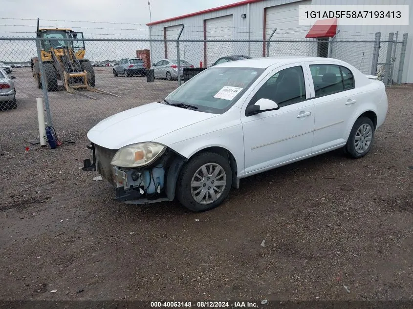 2010 Chevrolet Cobalt Lt VIN: 1G1AD5F58A7193413 Lot: 40053148