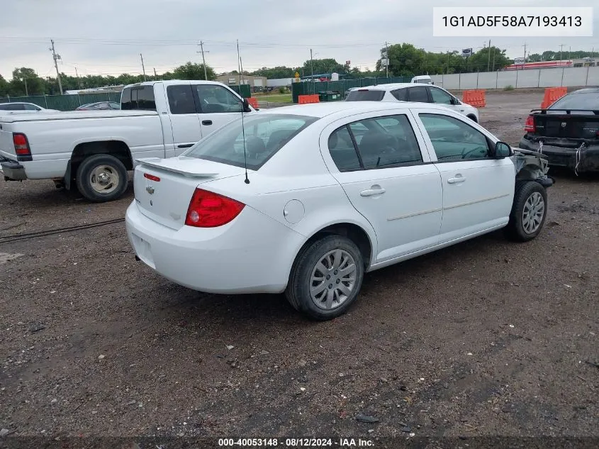 2010 Chevrolet Cobalt Lt VIN: 1G1AD5F58A7193413 Lot: 40053148