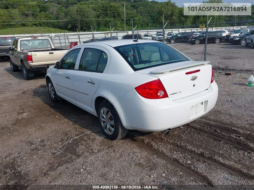 1G1AD5F52A7216894 2010 Chevrolet Cobalt Lt