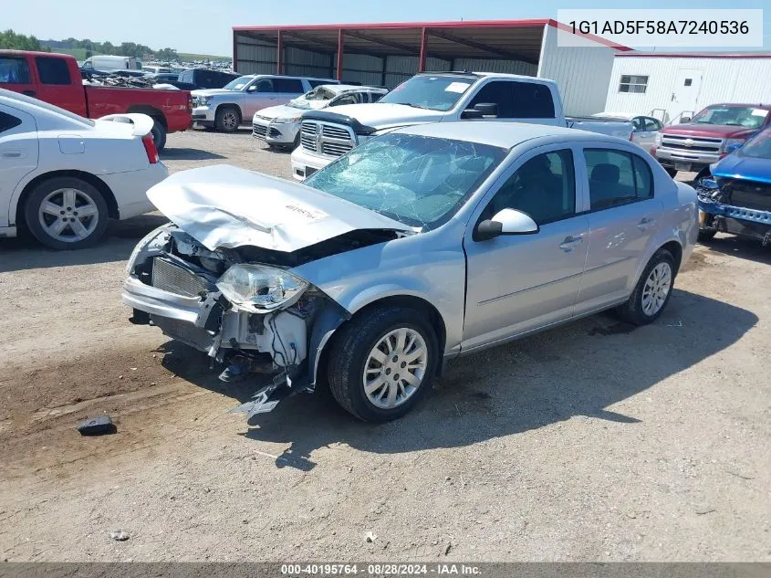 2010 Chevrolet Cobalt Lt VIN: 1G1AD5F58A7240536 Lot: 40195764