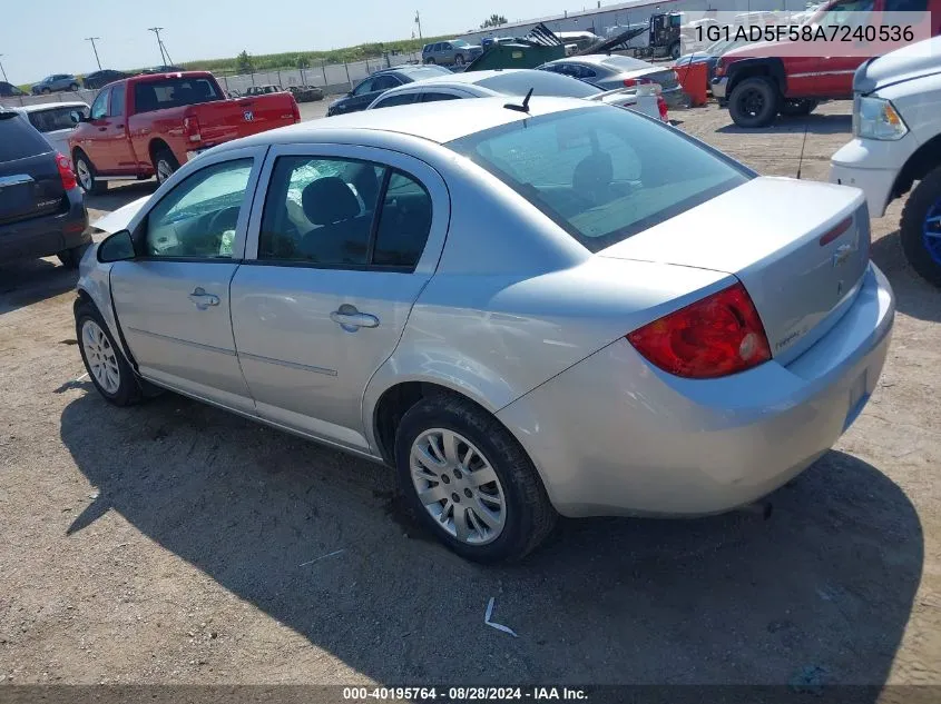 1G1AD5F58A7240536 2010 Chevrolet Cobalt Lt