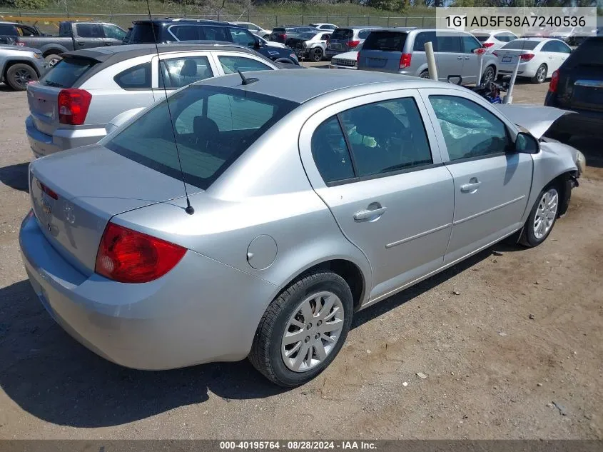 2010 Chevrolet Cobalt Lt VIN: 1G1AD5F58A7240536 Lot: 40195764