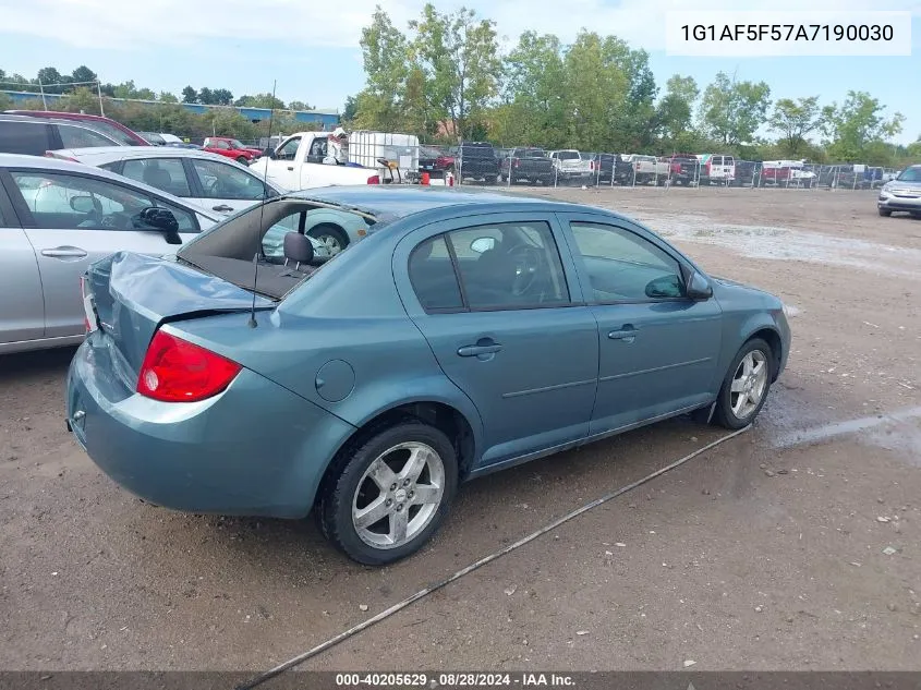 2010 Chevrolet Cobalt Lt VIN: 1G1AF5F57A7190030 Lot: 40205629