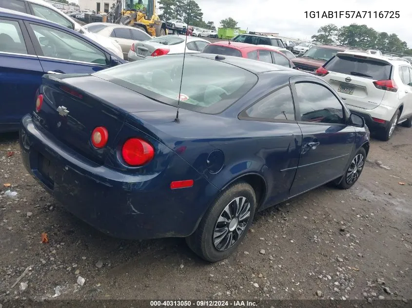 2010 Chevrolet Cobalt Ls VIN: 1G1AB1F57A7116725 Lot: 40313050