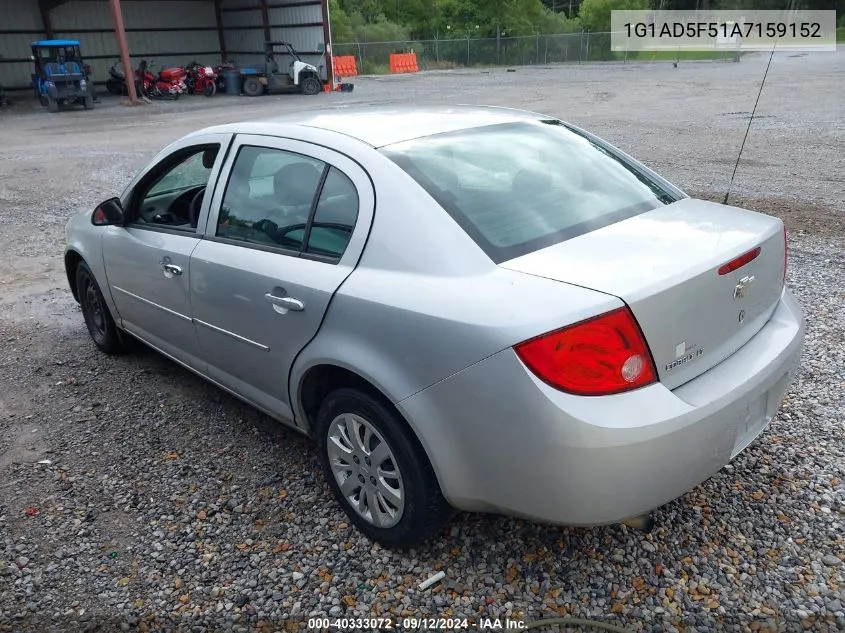 1G1AD5F51A7159152 2010 Chevrolet Cobalt Lt