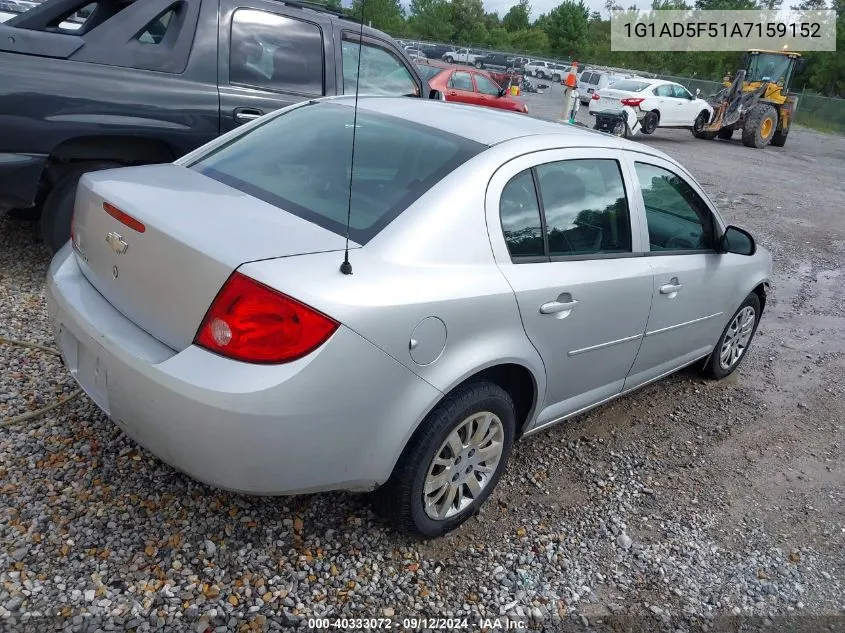 1G1AD5F51A7159152 2010 Chevrolet Cobalt Lt