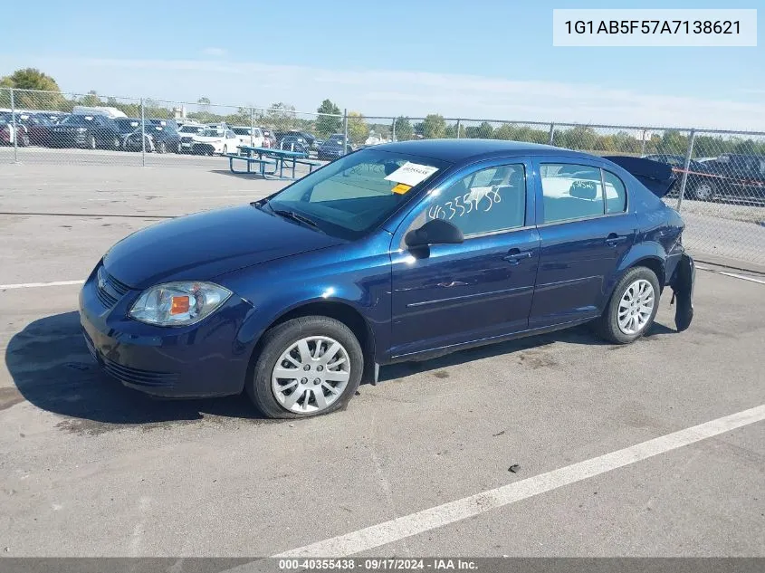 2010 Chevrolet Cobalt Ls VIN: 1G1AB5F57A7138621 Lot: 40355438