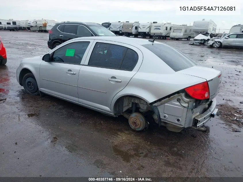 2010 Chevrolet Cobalt Lt VIN: 1G1AD5F54A7126081 Lot: 40357746