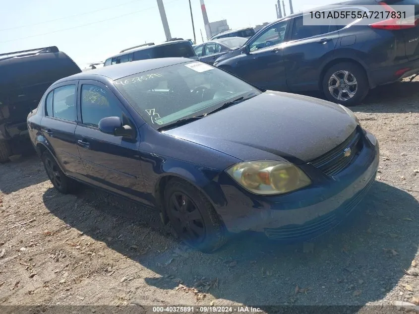 2010 Chevrolet Cobalt Lt VIN: 1G1AD5F55A7217831 Lot: 40375891