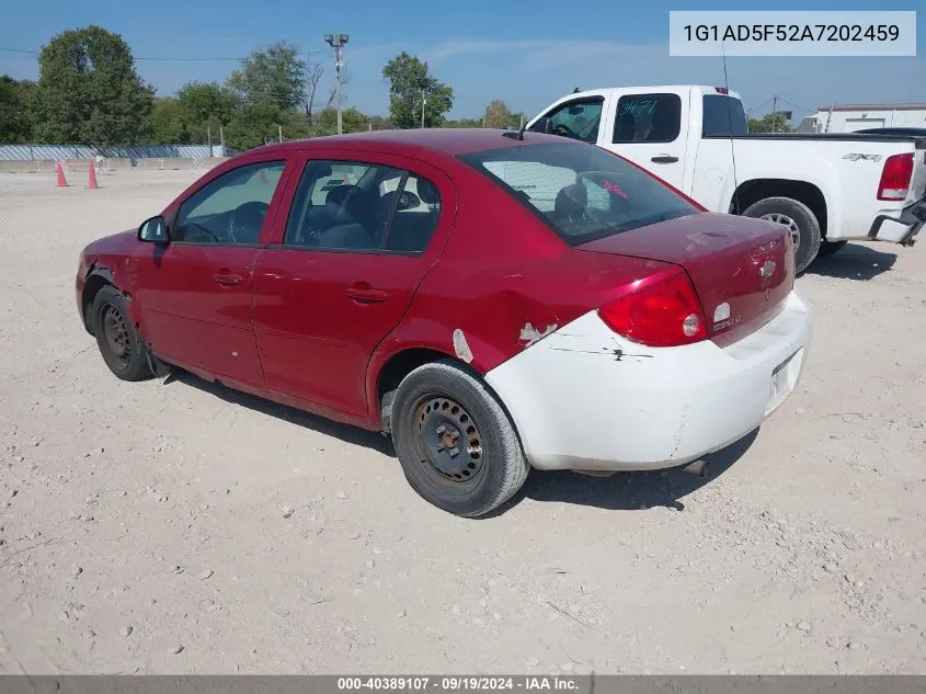 2010 Chevrolet Cobalt Lt VIN: 1G1AD5F52A7202459 Lot: 40389107