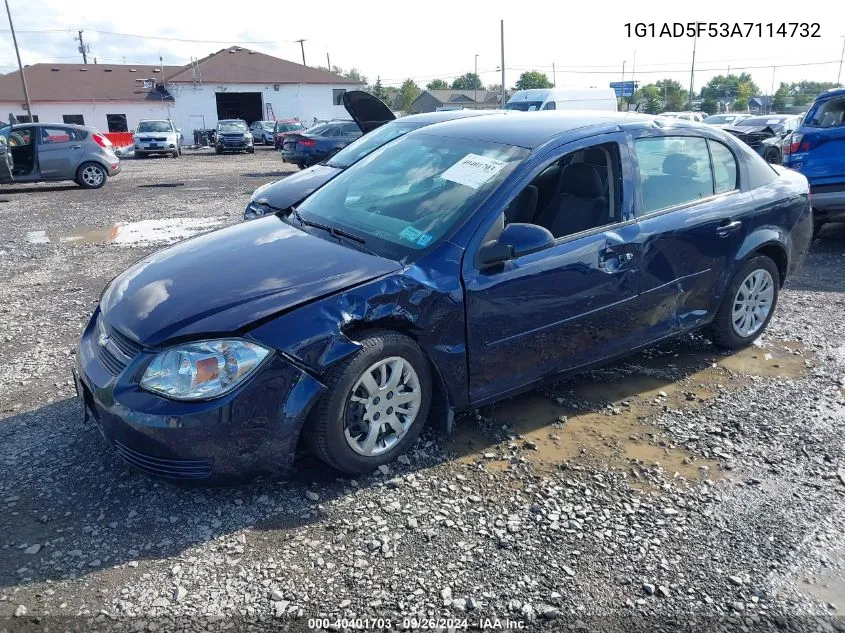 2010 Chevrolet Cobalt Lt VIN: 1G1AD5F53A7114732 Lot: 40401703