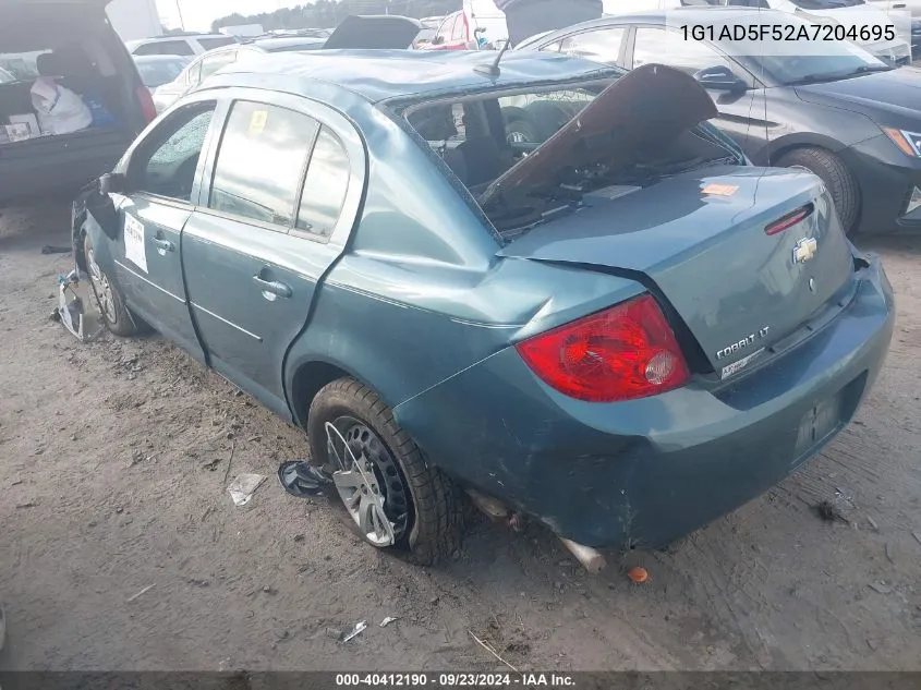 2010 Chevrolet Cobalt Lt VIN: 1G1AD5F52A7204695 Lot: 40412190