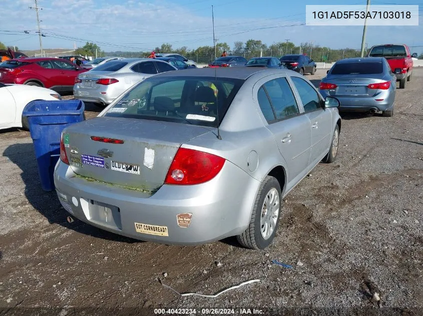 2010 Chevrolet Cobalt Lt VIN: 1G1AD5F53A7103018 Lot: 40423234