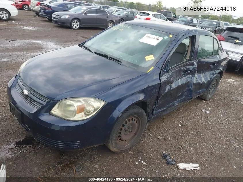 2010 Chevrolet Cobalt Ls VIN: 1G1AB5F59A7244018 Lot: 40424190